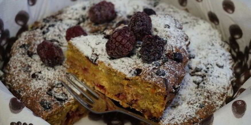 Рецепт кекса морковно-апельсиновый с брусникой