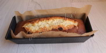 кекс на сгущенке с изюмом