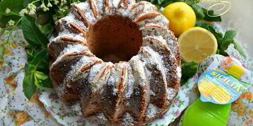 кекс с ароматом лимона и мяты