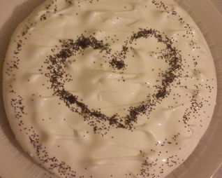 Кекс с белковым кремом