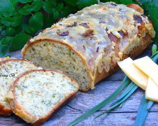 Кекс с сыром и зеленью