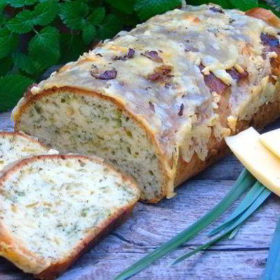 Кекс с сыром и зеленью