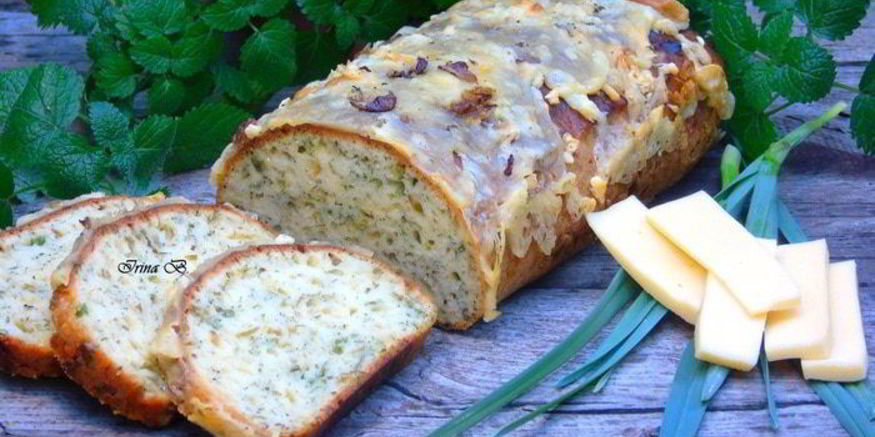 Рецепт кекса с сыром и зеленью