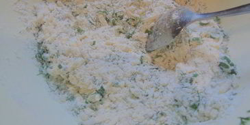 кекс с сыром и зеленью