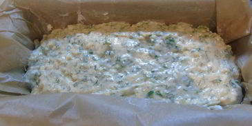 кекс с сыром и зеленью