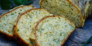 кекс с сыром и зеленью