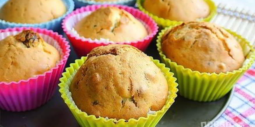 Рецепт кекса в силиконовых формочках с изюмом