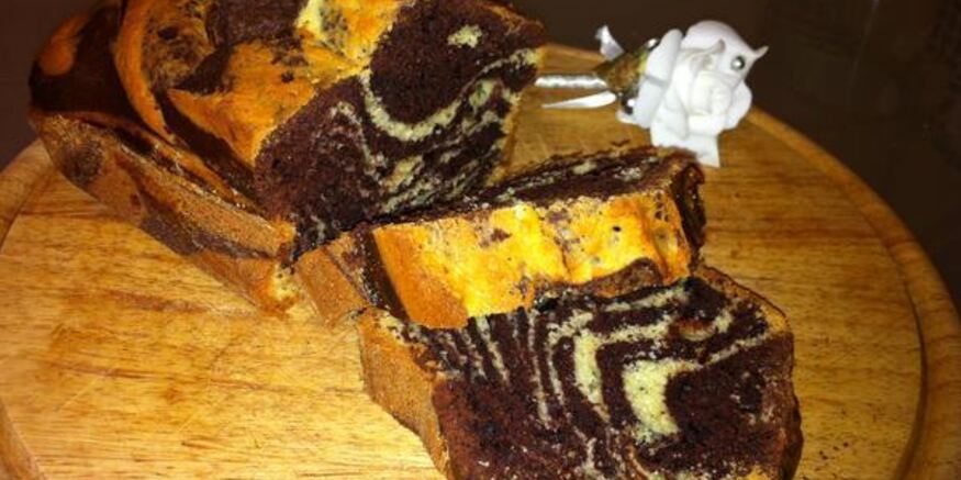 Рецепт кекса зебра