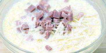 кексики с ветчиной и сыром