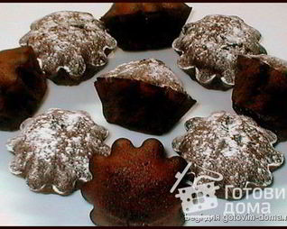 Кексы с жидким шоколадом