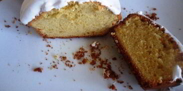 лимонный кекс в лимонной глазури