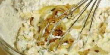 луковый кекс с сыром