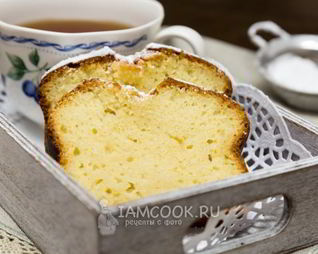 Нежный кекс на кефире
