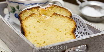 нежный кекс на кефире