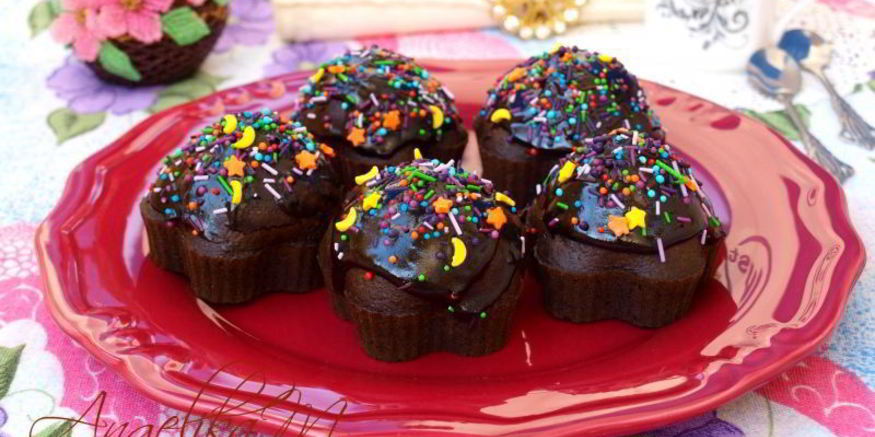 Рецепт постных кофейных кексов с шоколадом