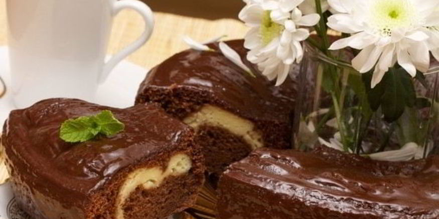 Рецепт шоколадна-творожного кекс