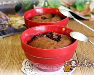 Шоколадный фондан в мультипечи