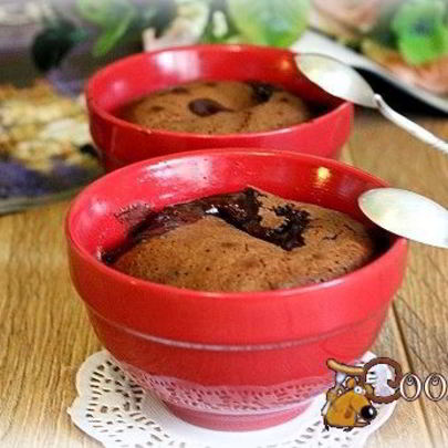 Шоколадный фондан в мультипечи