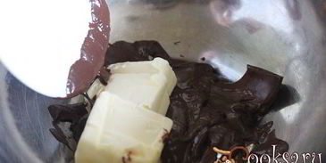 шоколадный фондан в мультипечи