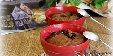 шоколадный фондан в мультипечи