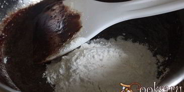 шоколадный фондан в мультипечи