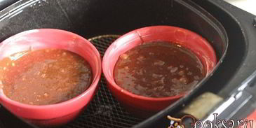 шоколадный фондан в мультипечи