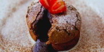 шоколадный фондан