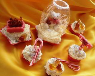 Шоколадные капкейки На северном-северном полюсе