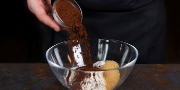 шоколадные кексы с кремом в микроволновке samsung