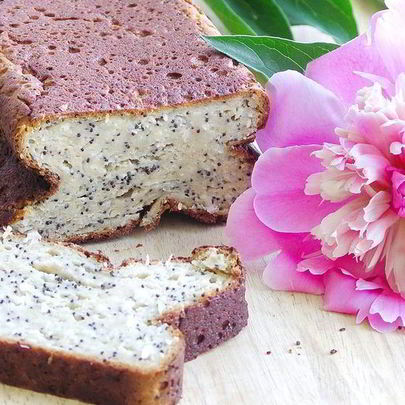 Сочный творожный кекс с маком