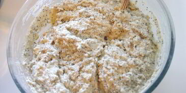 сочный творожный кекс с маком