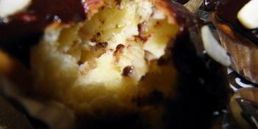 творожные кексы с шоколадом и бананом