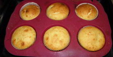 творожные кексы с шоколадом и бананом