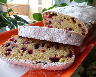 Тыквенный кекс с брусникой