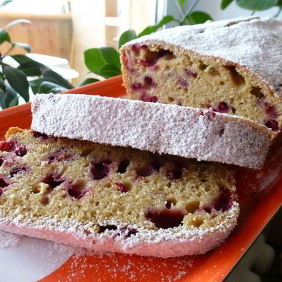 Тыквенный кекс с брусникой