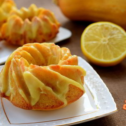 Тыквенные кексы с лимонным кремом