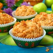 Рецепт Яблочных кексов со штрейзелем