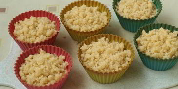 яблочные кексы со штрейзелем