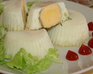 Яичные кексы на пару