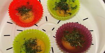 яичные кексы на пару