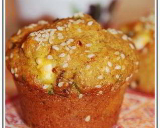 Закусочные кексы с брынзой и зеленью