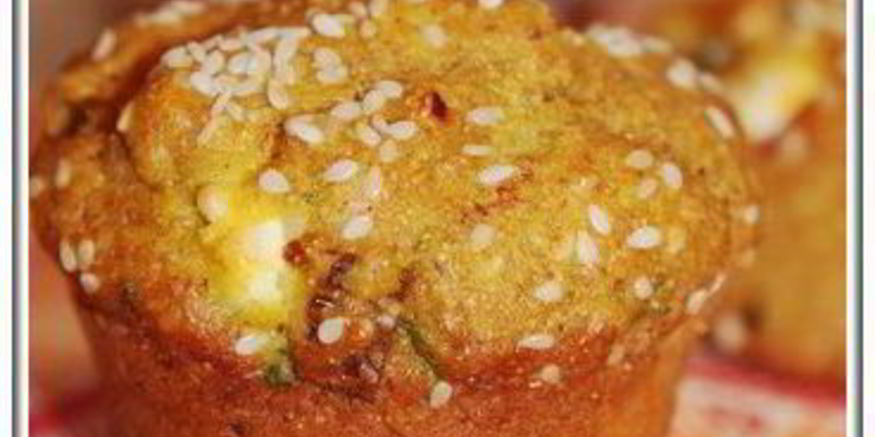 Рецепт закусочных кексов с брынзой и зеленью