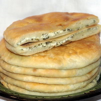 Хачапури из слоеного теста