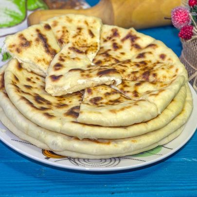 Хачапури на кефире на сковороде