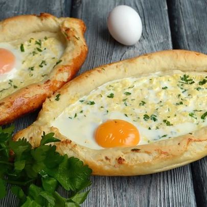 Хачапури по аджарски на кефире