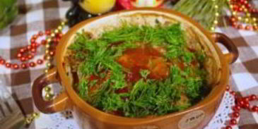 американский мясной хлеб в горшочке