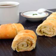 Рецепт Багета с чесноком и зеленью