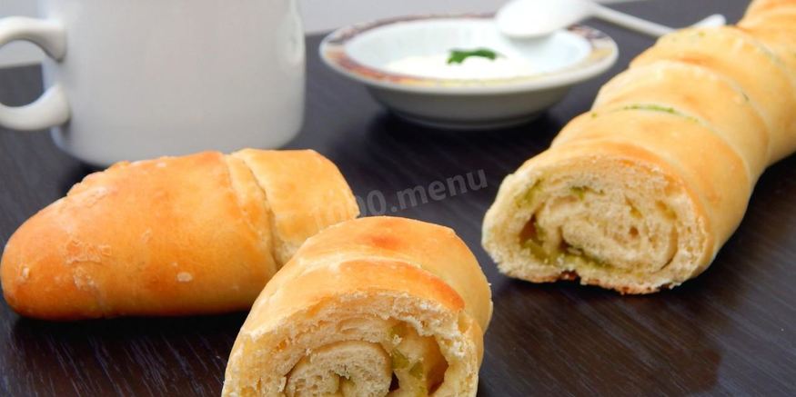 Рецепт багета с чесноком и зеленью
