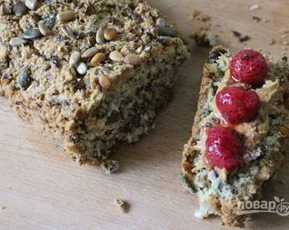 Хлеб из льняной и миндальной муки