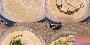 хлеб с чесноком и кориандром